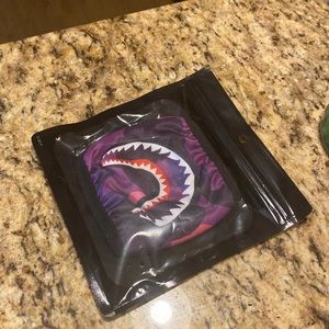 A BATHING APE FACE MASK PURPLE